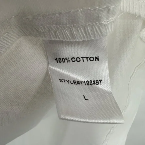 Pomander Place by Tuckernuck White Finley Flutter Sleeve Dress sz L Mini Length - Picture 5 of 11